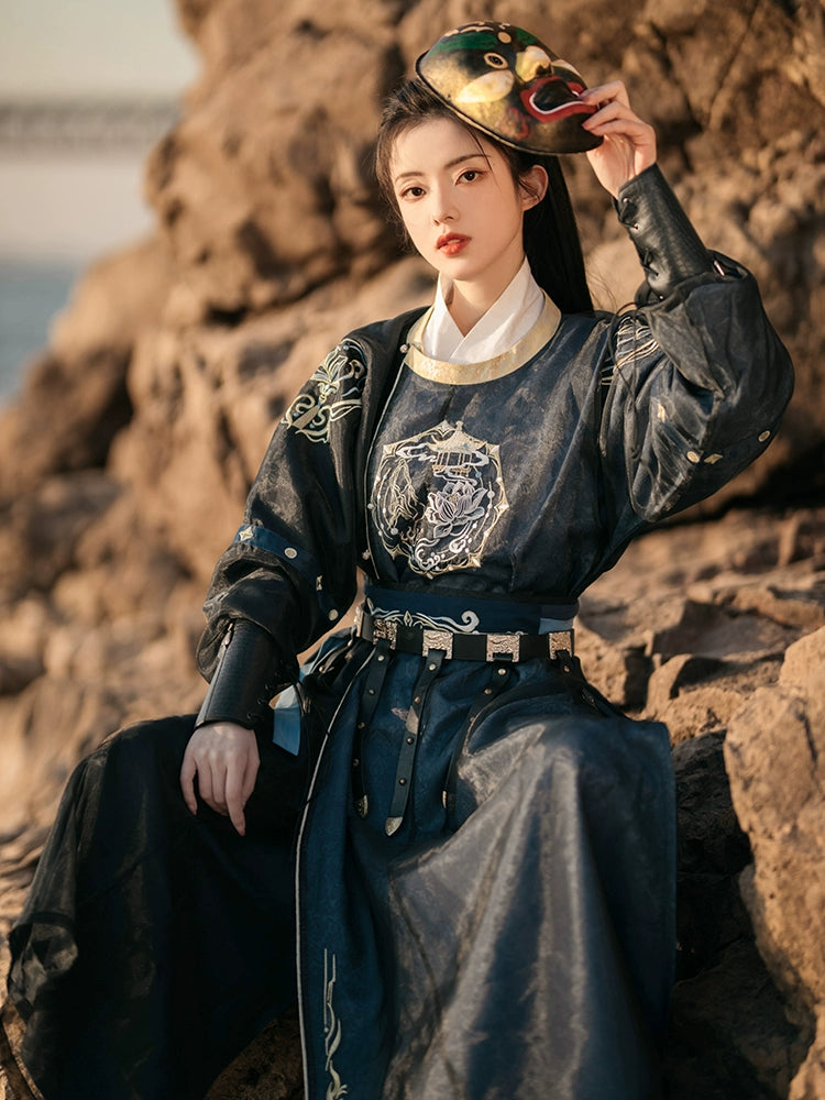 [Xuan Ting 玄廷] Tang Dynasty | Round-neck robe | Spring & Autumn | Unisex