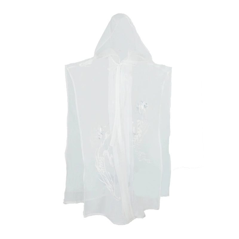 [Bai Yu Jing 白玉京] Ming Dynasty | Round-neck Robe | Vest | Detailed Embroidery | Wide Sleeves | Unisex