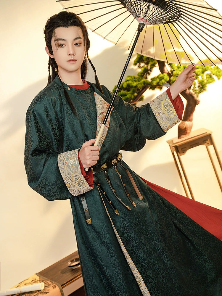 [Guan Shan Yue 关山月] Tang Dynasty | Round-neck robe |  Spring & Autumn