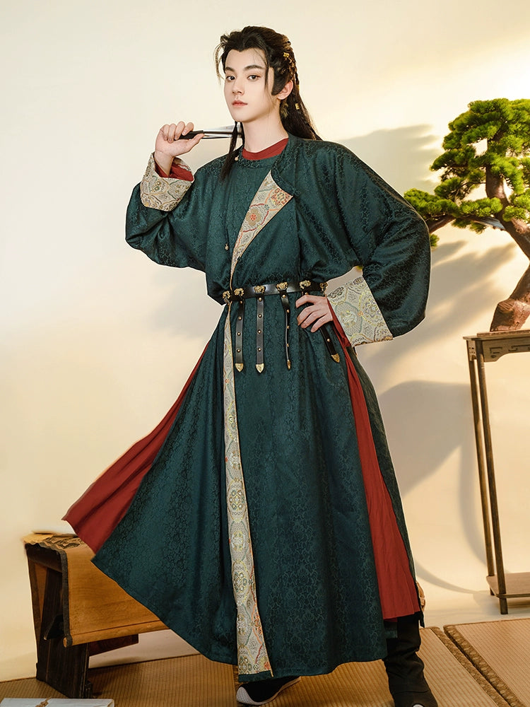 [Guan Shan Yue 关山月] Tang Dynasty | Round-neck robe |  Spring & Autumn