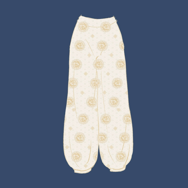 [Ling Ze 灵泽] Ming Dynasty | Round-neck Robe | Gold-thread Embroidery | Unisex