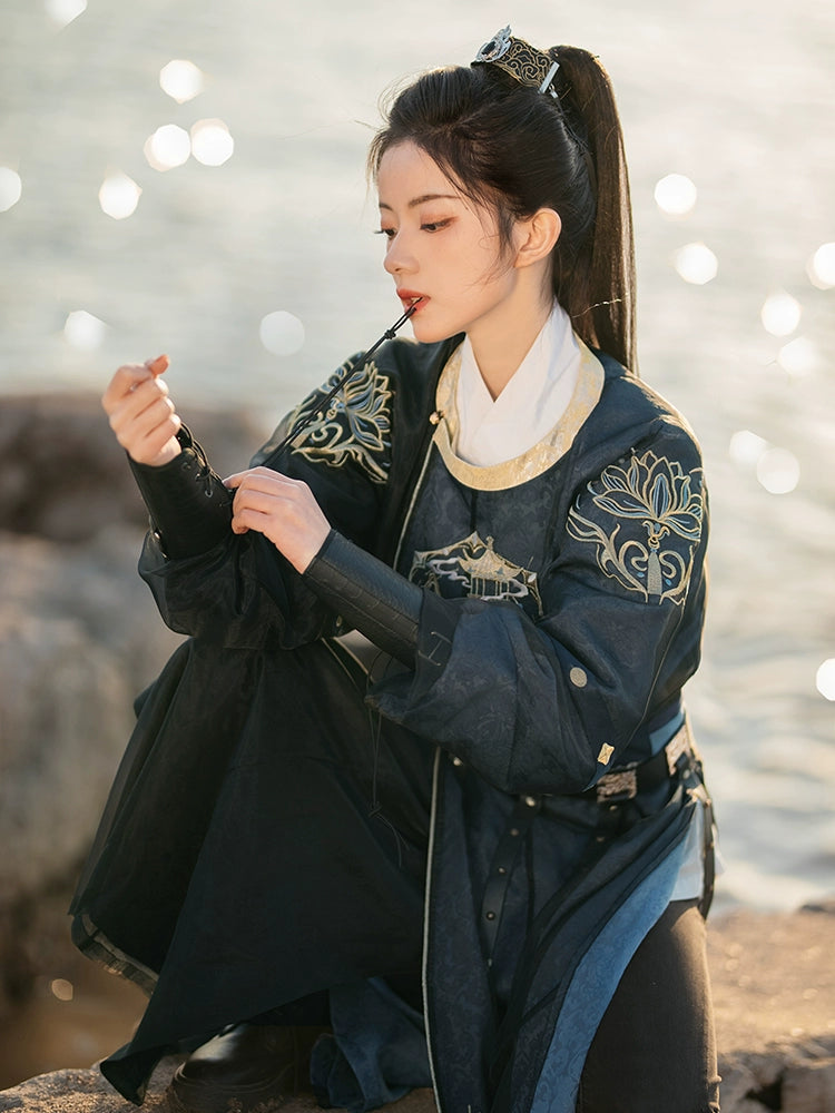 [Xuan Ting 玄廷] Tang Dynasty | Round-neck robe | Spring & Autumn | Unisex